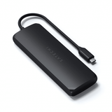 Satechi USB-C HYBRID integroidulla SSD-tallennusmahdollisuudella, musta