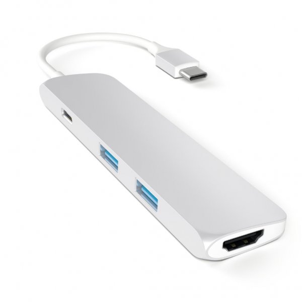 Satechi Type-C Slim Multi-port -sovitin 4K hopea