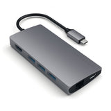 Satechi USB-C Multi-Port Adapter 4K Gigabit Ethernet V2 Space Gray