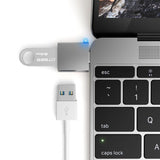 Satechi USB-C–USB-A 3.0 -adapteri avaruudenharmaa