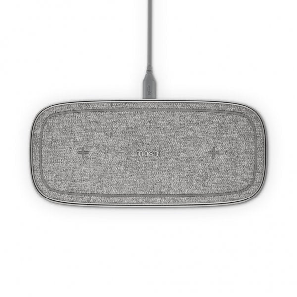 Moshi Sette Q langaton laturi, kaksois, 15 W, harmaa