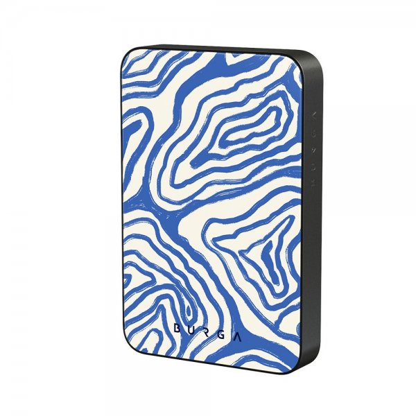Burga Powerbank MagSafe 5000 mAh Seven Seas Metallinharmaa