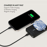 Burga Powerbank MagSafe 5000 mAh Seven Seas Metallinharmaa
