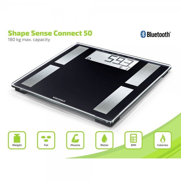 Soehnle Shape Sense Connect 50 Älykäs henkilövaaka Bluetoothilla