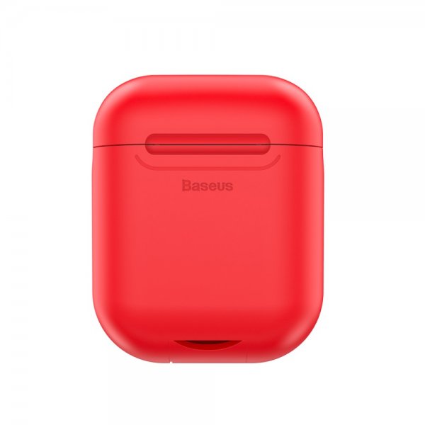Baseus AirPods 1/2 Kuori Silikoni Punainen