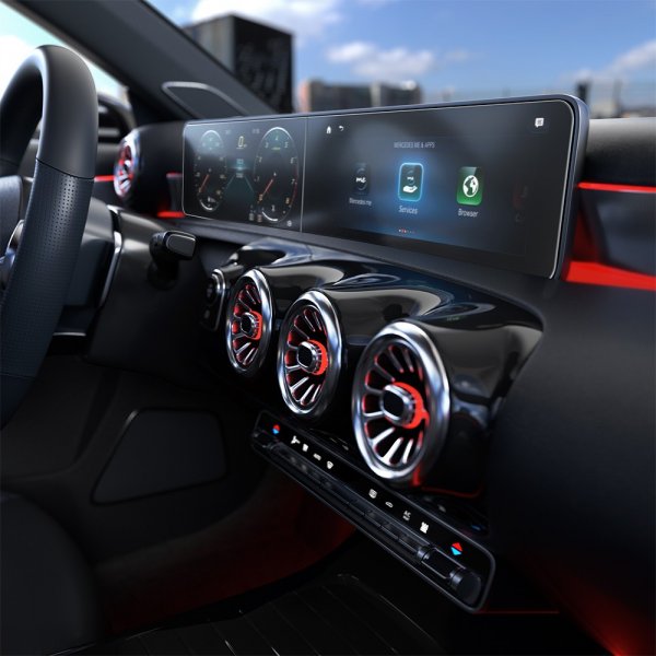 Spigen Näytönsuoja GLAS.tR EZ FIT Anti-Glare Mercedes A-sarja/GLB/CLA