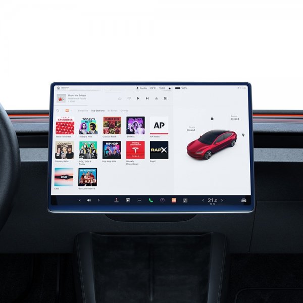 Spigen GLAS.tR EZ Fit -näytönsuoja Tesla Model Y (2025/2026)/Model 3 (2024/2025/2026)
