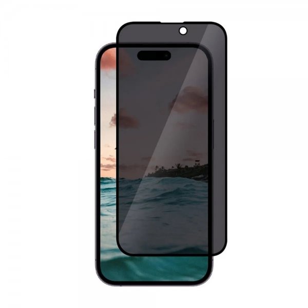 iPhone 15 Pro Max Näytönsuoja Karkaistu Lasi 3D Privacy
