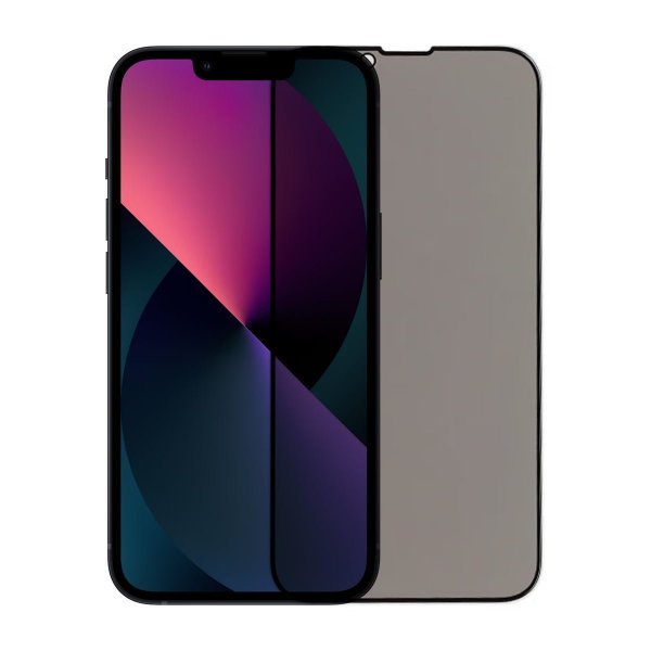 iPhone 13/13 Pro/14/16e/17e Näytönsuoja 3D Karkaistu Lasi Yksityisyys