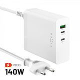 Fixed Pöytälaturi GaN140 Charging Dock 2xUSB-C & 1xUSB-A