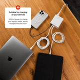 Fixed Pöytälaturi GaN140 Charging Dock 2xUSB-C & 1xUSB-A