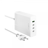 Kiinteä pöytälaturi GaN200-lataustelakka 3xUSB-C & 1xUSB-A