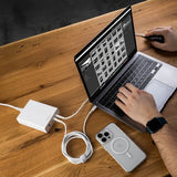 Kiinteä pöytälaturi GaN200-lataustelakka 3xUSB-C & 1xUSB-A