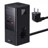 Baseus Pöytälaturi PowerCombo Tower -jatkojohto 100W Musta