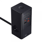 Baseus Pöytälaturi PowerCombo Tower -jatkojohto 100W Musta