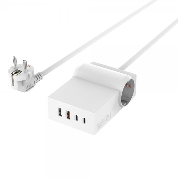 4smarts Pöytälaturi USB-C/A Power Strip Desk GaN 65W