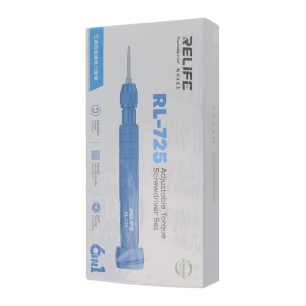 Ruuvimeisseli 6-in-1 säädettävä vääntömomentti RELIFE RL-725