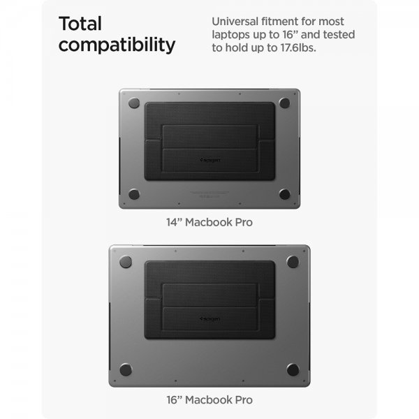 Spigen Slim Fold Kannettavan teline, musta