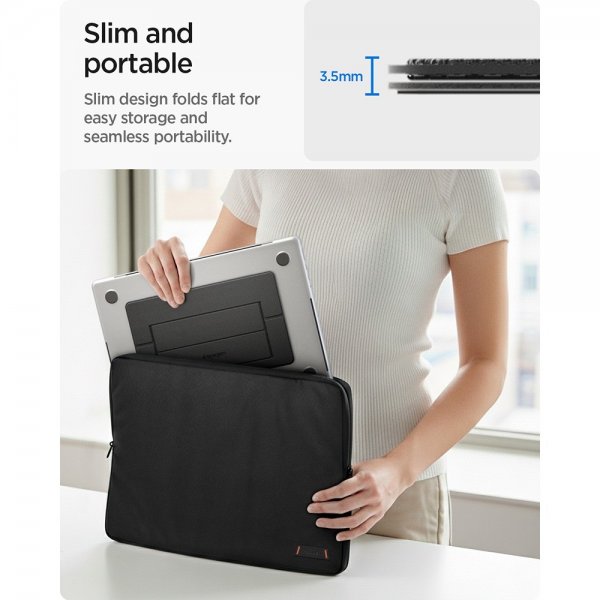 Spigen Slim Fold Kannettavan teline, musta