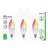 Deltaco Smart Home Älylamppu E14 RGB 5W 3 kpl