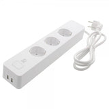 Deltaco Smart Home Älykäs jatkojohto WiFi 3xCEE 7/3 & 2xUSB-A 1.5m