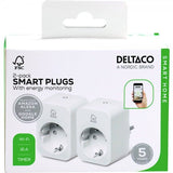 Deltaco Smart Home Älypistorasia WiFi 2,4 GHz, 2 kpl