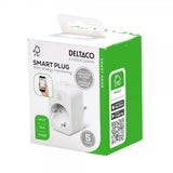 Deltaco Smart Home Älykäs pistorasia energiankulutuksen seurannalla