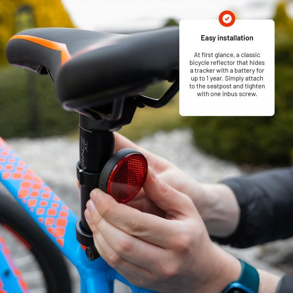 Kiinteä Smart Tracker Reflex polkupyörään