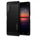 Spigen Sony Xperia 1 II Suojakuori Rugged Armor Mattamusta