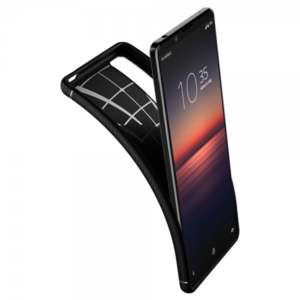 Spigen Sony Xperia 1 II Suojakuori Rugged Armor Mattamusta
