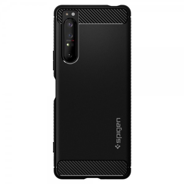 Spigen Sony Xperia 1 II Suojakuori Rugged Armor Mattamusta