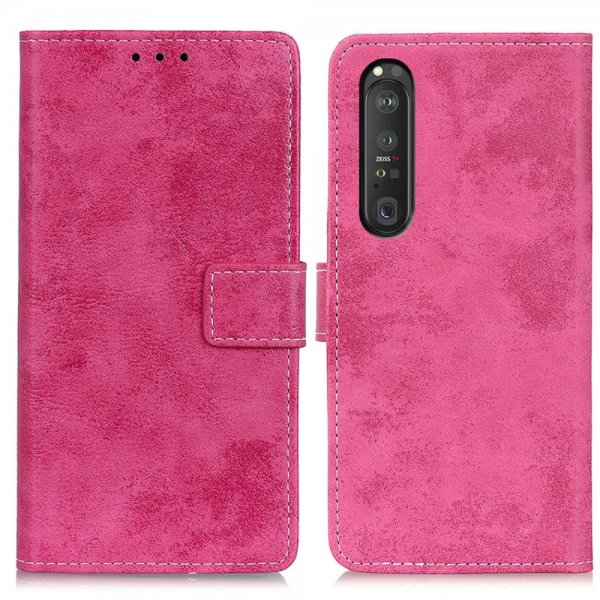 Sony Xperia 1 III Kotelo Vintage Magenta