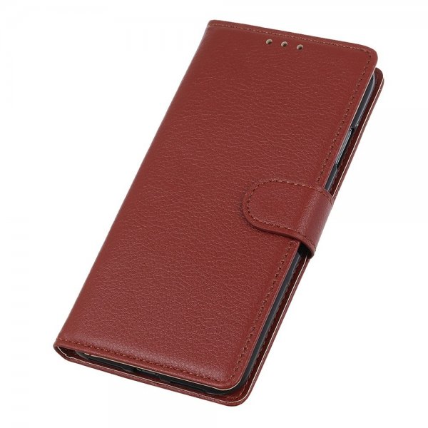 Sony Xperia 1 IV Litchi ruskea suojakotelo