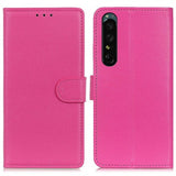 Sony Xperia 1 IV Litchi Magenta -suojakuori