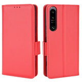 Sony Xperia 1 IV -suojakuori korttipaikalla, punainen