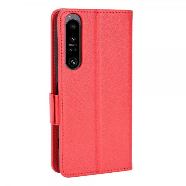 Sony Xperia 1 IV -suojakuori korttipaikalla, punainen