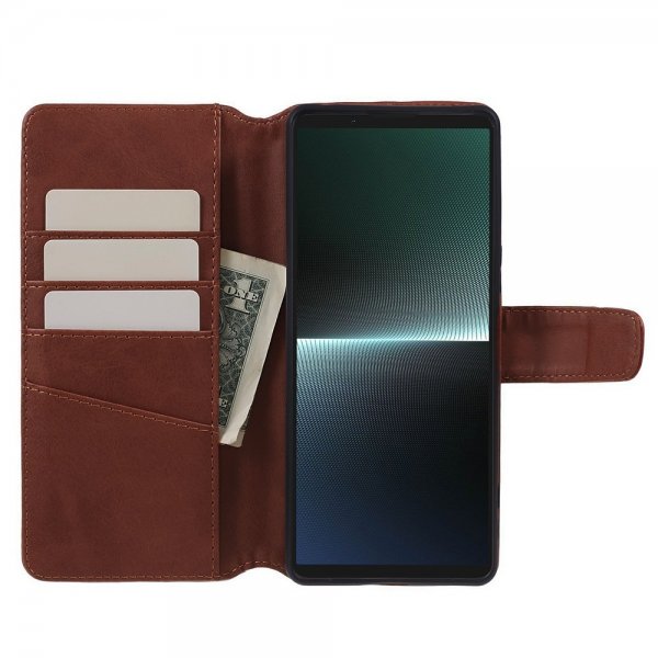 Nordic Covers Sony Xperia 1 V Essential Leather -kotelo, Maple Brown