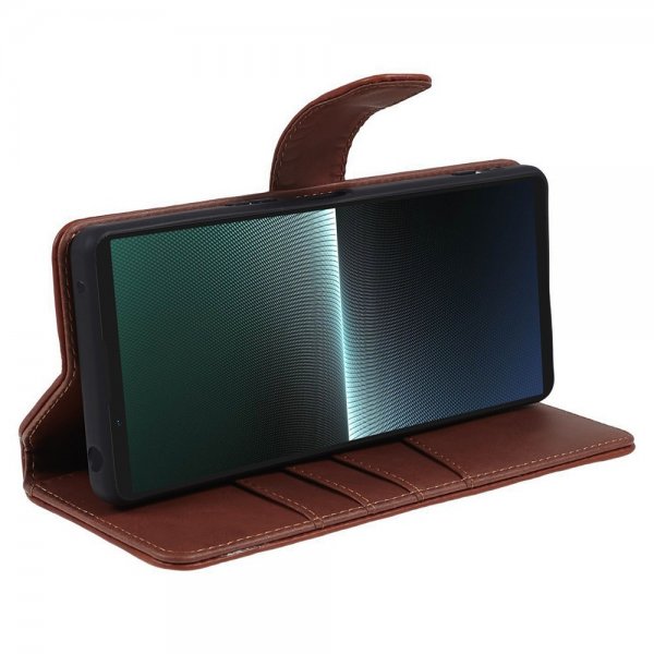 Nordic Covers Sony Xperia 1 V Essential Leather -kotelo, Maple Brown