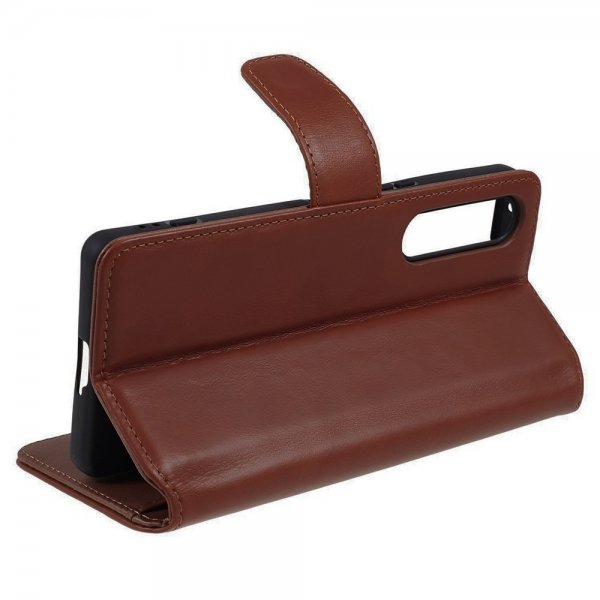 Nordic Covers Sony Xperia 1 V Essential Leather -kotelo, Maple Brown
