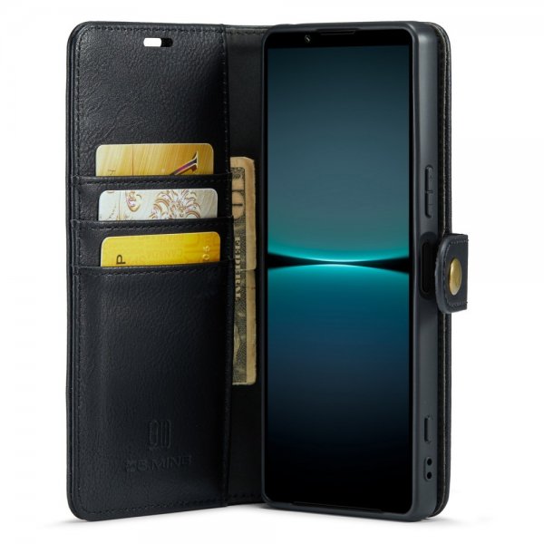 Dg.Ming Sony Xperia 1 V -kotelo irrotettavalla kuorella, musta