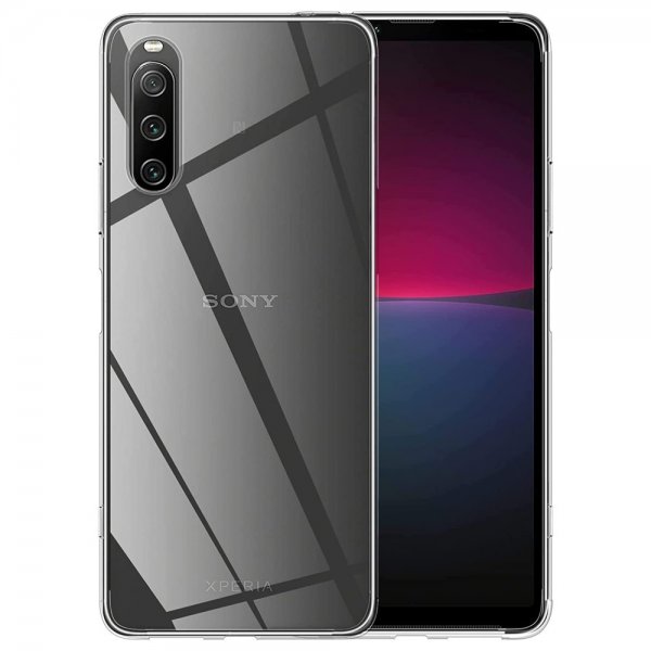 Nordic Covers Sony Xperia 1 V -suojakuori, Feather-sarja, läpinäkyvä