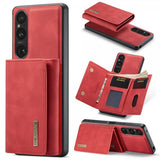 Dg.Ming Sony Xperia 1 V -suojakotelo M1 Series, irrotettava korttikotelo, punainen
