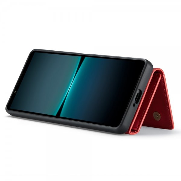 Dg.Ming Sony Xperia 1 V -suojakotelo M1 Series, irrotettava korttikotelo, punainen