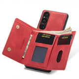 Dg.Ming Sony Xperia 1 V -suojakotelo M1 Series, irrotettava korttikotelo, punainen