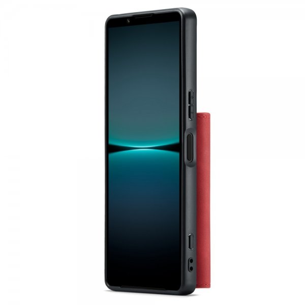 Dg.Ming Sony Xperia 1 V -suojakotelo M1 Series, irrotettava korttikotelo, punainen