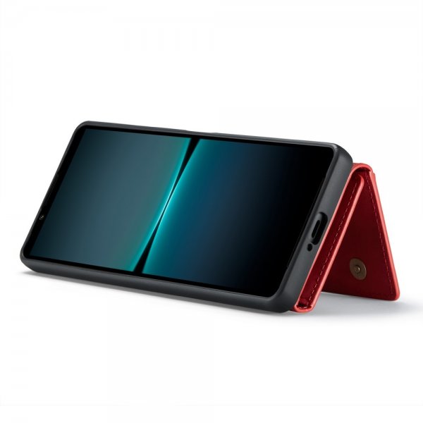 Dg.Ming Sony Xperia 1 V -suojakotelo M2 Series, irrotettava korttipidike, punainen