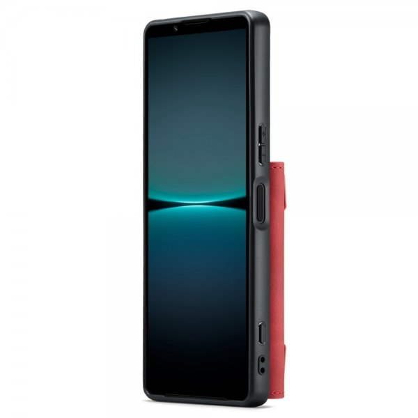 Dg.Ming Sony Xperia 1 V -suojakotelo M2 Series, irrotettava korttipidike, punainen