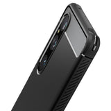 Spigen Sony Xperia 1 V Suojakuori Rugged Armor Mattamusta