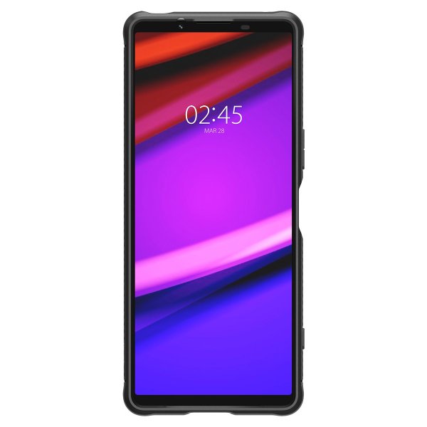 Spigen Sony Xperia 1 V Suojakuori Rugged Armor Mattamusta