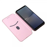 Sony Xperia 1 VI Kotelo Hiilikuitukuvio Ruusukulta